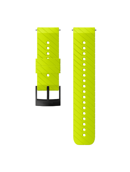 SUUNTO 24mm SILICONE LIME/BLACK apyrankė